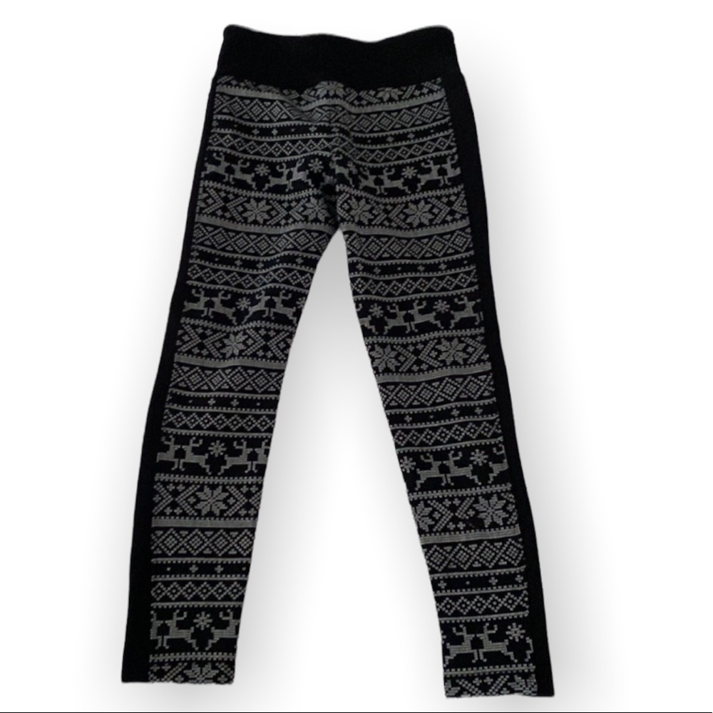 NWT Reindeer Fleece Legging Girls Size S